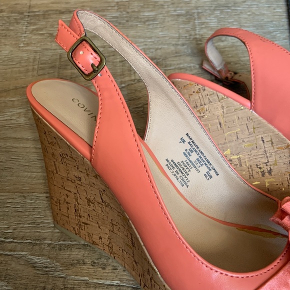 Covington Cork platform Floral Sandals Size 8.5 - Picture 6 of 8